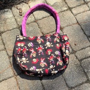 PIRATE SKULLS HANDMADE FABRIC PURSE